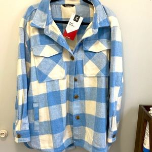 Size XL Womens Plaid Shacket